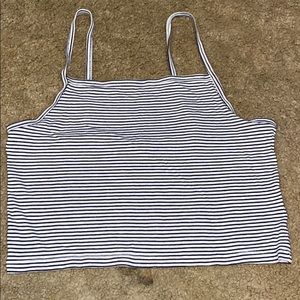 Black and white stripe tank top
